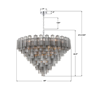 Addis 49'' Chandelier - Dimensions Diagram (ADD-327-CH-SM)