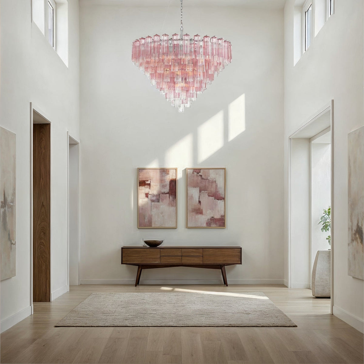 Addis 49'' Chandelier in Polished Chrome - Lifestyle View (ADD-327-CH-SP)