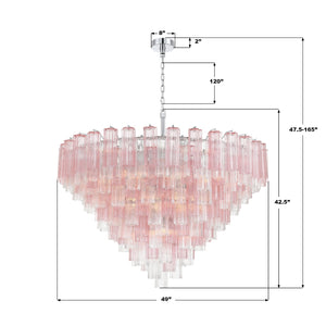 Addis 49'' Chandelier - Dimensions Diagram (ADD-327-CH-SP)