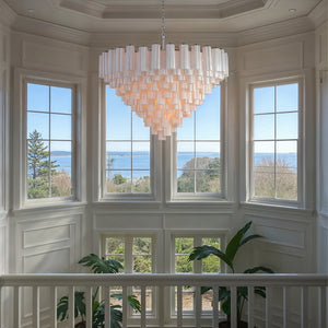Addis 49'' Chandelier in Polished Chrome - Lifestyle View (ADD-327-CH-WH)