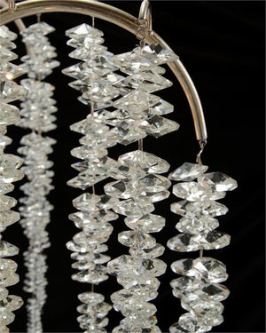 Cascading Crystal Branch Six-Light Chandelier - view 2