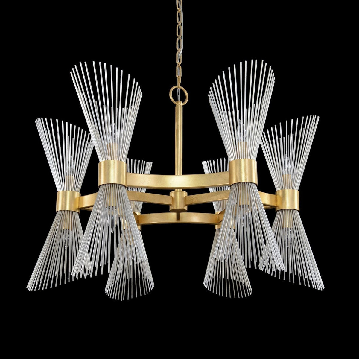 Bonheur Twelve-Light Glass Chandelier - view 4