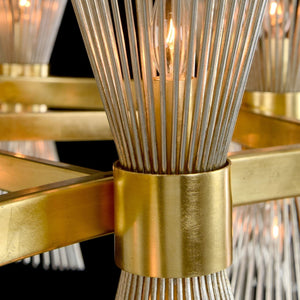 Bonheur Twelve-Light Glass Chandelier - view 3