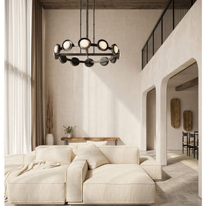 PrismFlow  Alabaster Metal Chandelier - view 6
