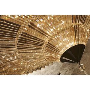 Modern Luxury Exquisite Flush Mount Crystal Chandelier for Low-ceiling Space - view 3