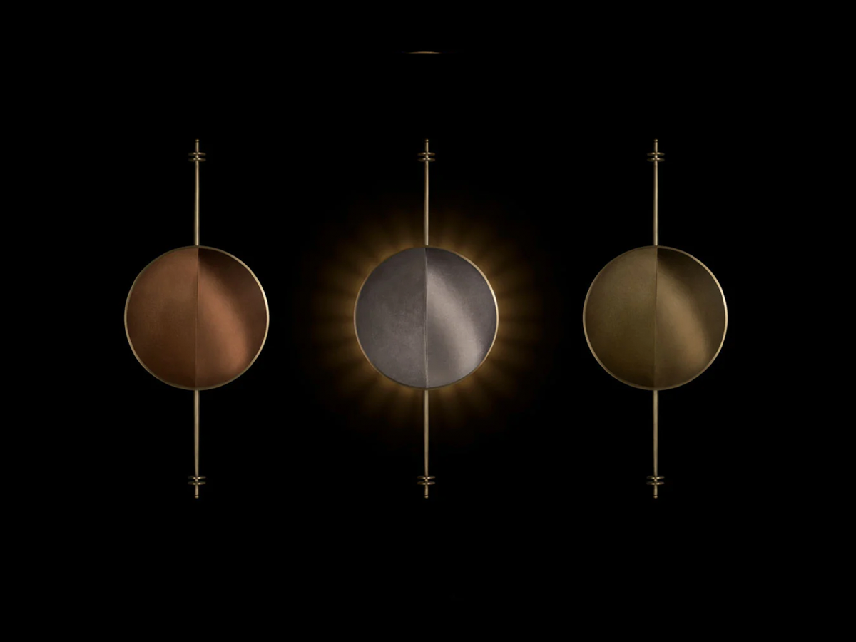 STARLET SCONCE H20" x W8" x D5", brass wall sconce