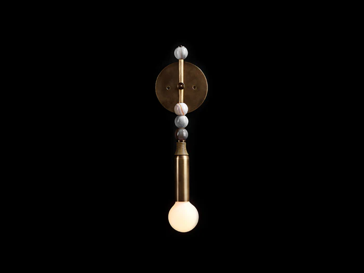 TALISMAN 1 SCONCE H19” x W5.5" x D4”, wall sconce