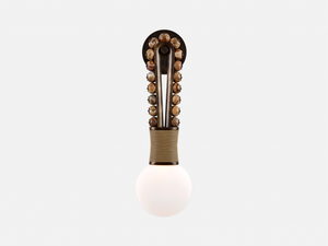TALISMAN LOOP SCONCE H24.75 x W6" x D4", brass wall sconce - view 4