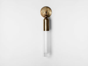 TASSEL 1 SCONCE H23.5” x W2.5” x D4”, brass wall sconce - view 2