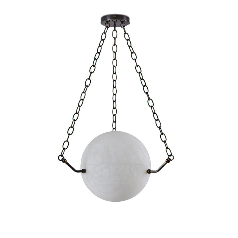 Aaron Alabaster Sphere Suspension Lamp, Pendant Kitchen Island Lamp - view 4