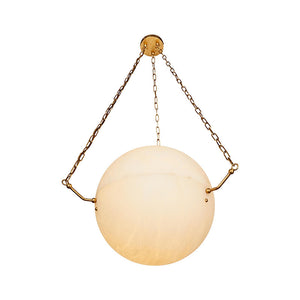 Aaron Alabaster Sphere Suspension Lamp, Pendant Kitchen Island Lamp - view 3