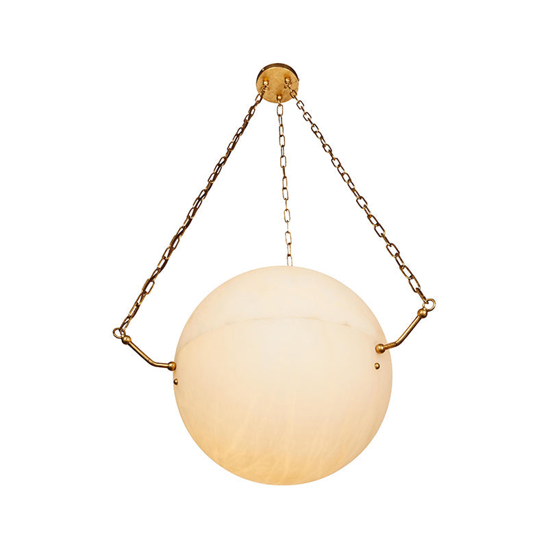 Aaron Alabaster Sphere Suspension Lamp, Pendant Kitchen Island Lamp - view 3
