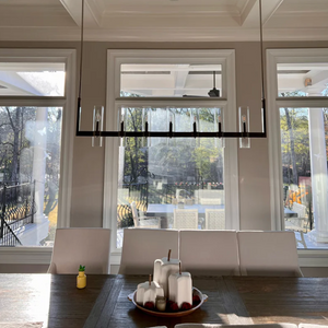 Ravion Linear Chandelier 71", solid brass - view 9