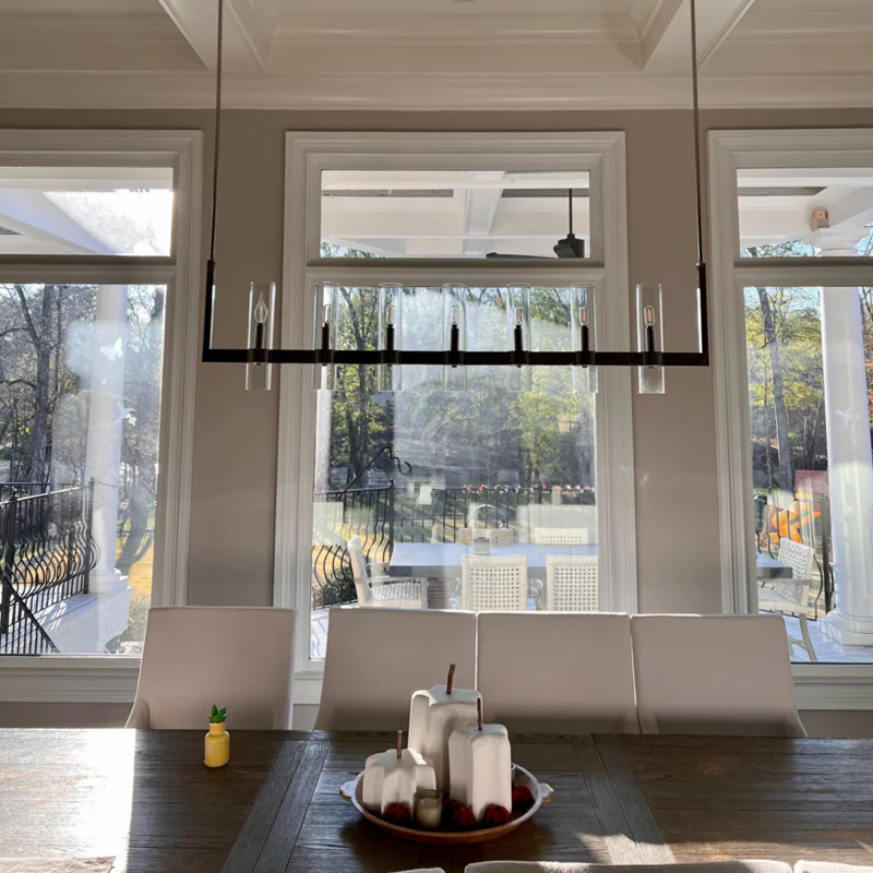Ravion Linear Chandelier 71", solid brass - view 9