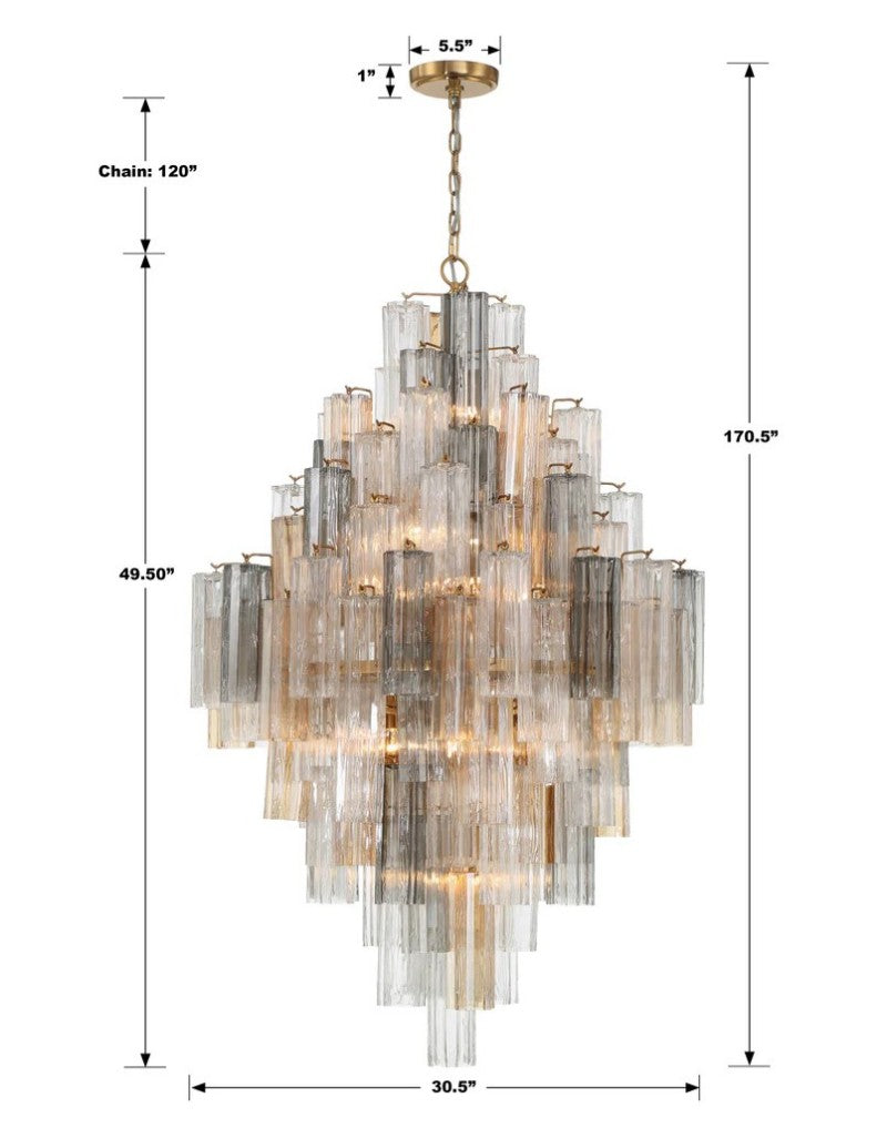 Addens 20-Light Chandelier - view 11