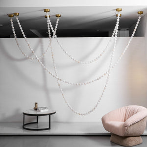 Alabaster Pearl Necklace Chandelier - view 39