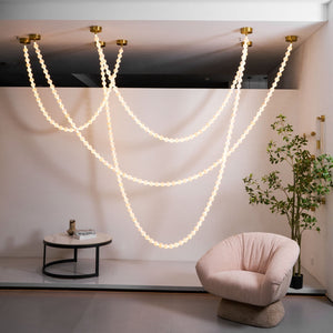 Alabaster Pearl Necklace Chandelier - view 33
