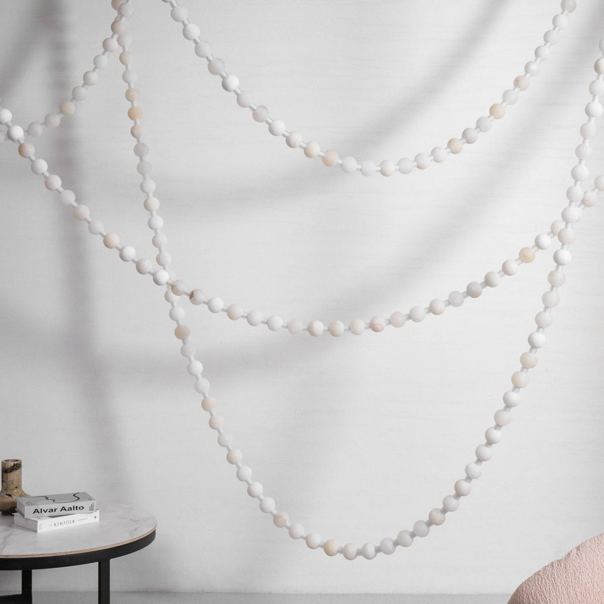 Alabaster Pearl Necklace Chandelier - view 23