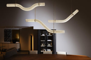 Alabaster Bent Tube Chandelier A - view 9