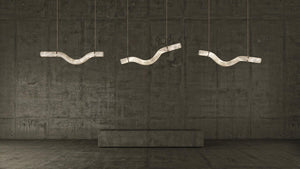 Alabaster Bent Tube Chandelier A - view 4
