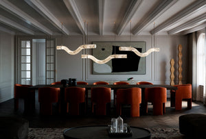 Alabaster Bent Tube Chandelier A - view 8