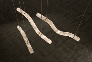 Alabaster Bent Tube Chandelier C - view 7