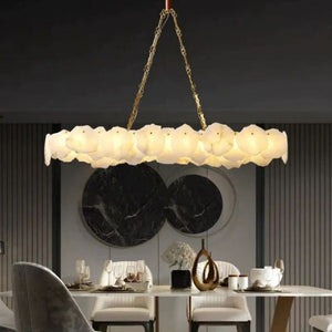 Alabaster Chain Linear Chandelier - view 2
