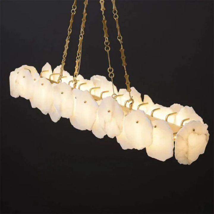 Alabaster Chain Linear Chandelier - view 4