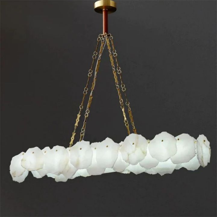 Alabaster Chain Linear Chandelier - view 6