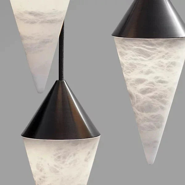 Alabaster Cone Pendant Light, chandelier - view 4