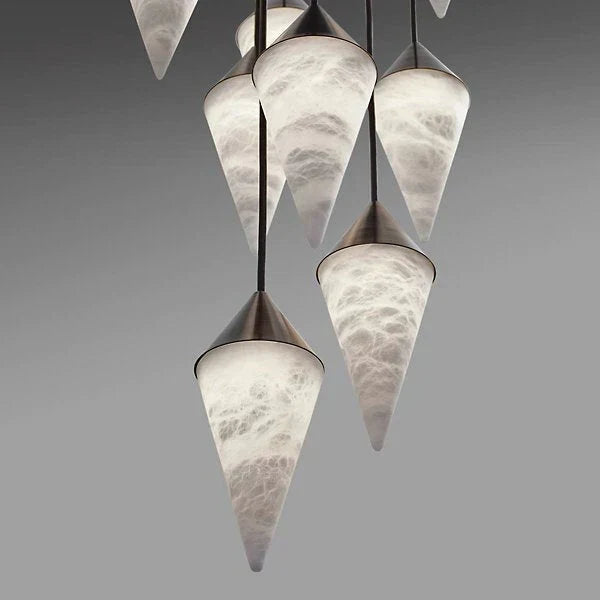 Alabaster Cone Pendant Light, chandelier - view 6