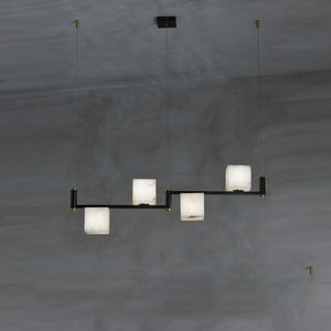 Alabaster Cubic Island Chandelier - view 2