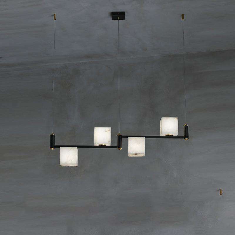 Alabaster Cubic Island Chandelier - view 2