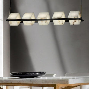 Alabaster Cubic Island Chandelier - view 4