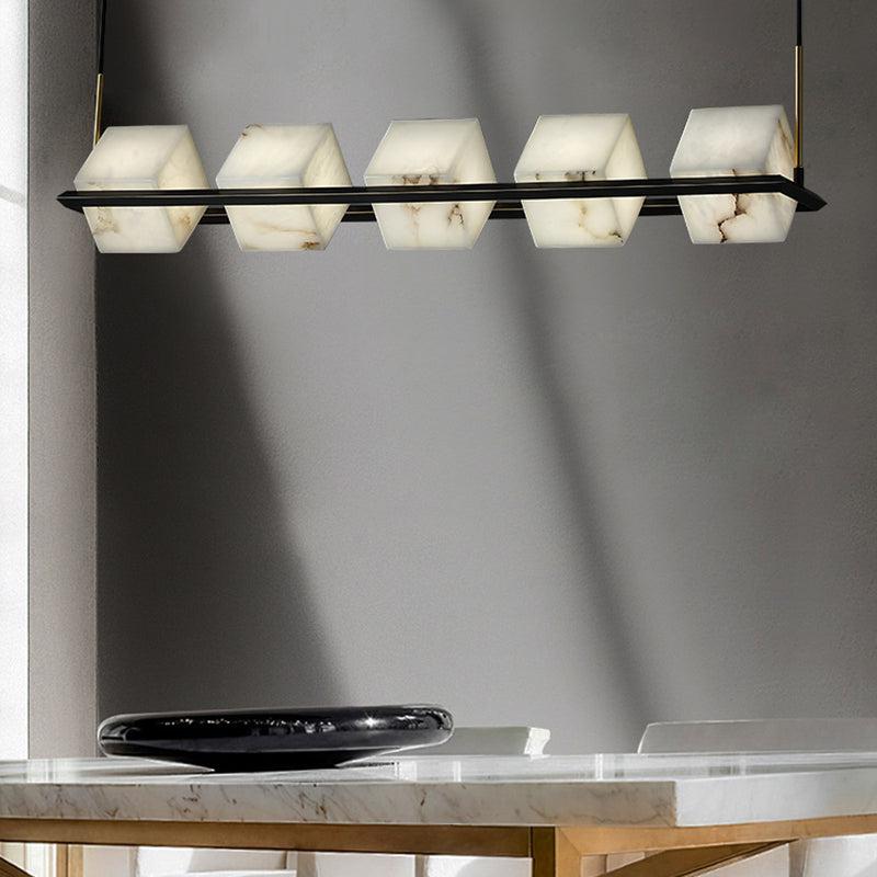 Alabaster Cubic Island Chandelier - view 4