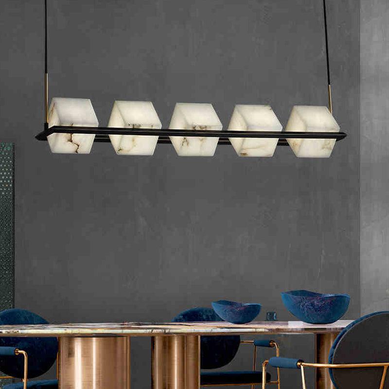 Alabaster Cubic Island Chandelier - view 6