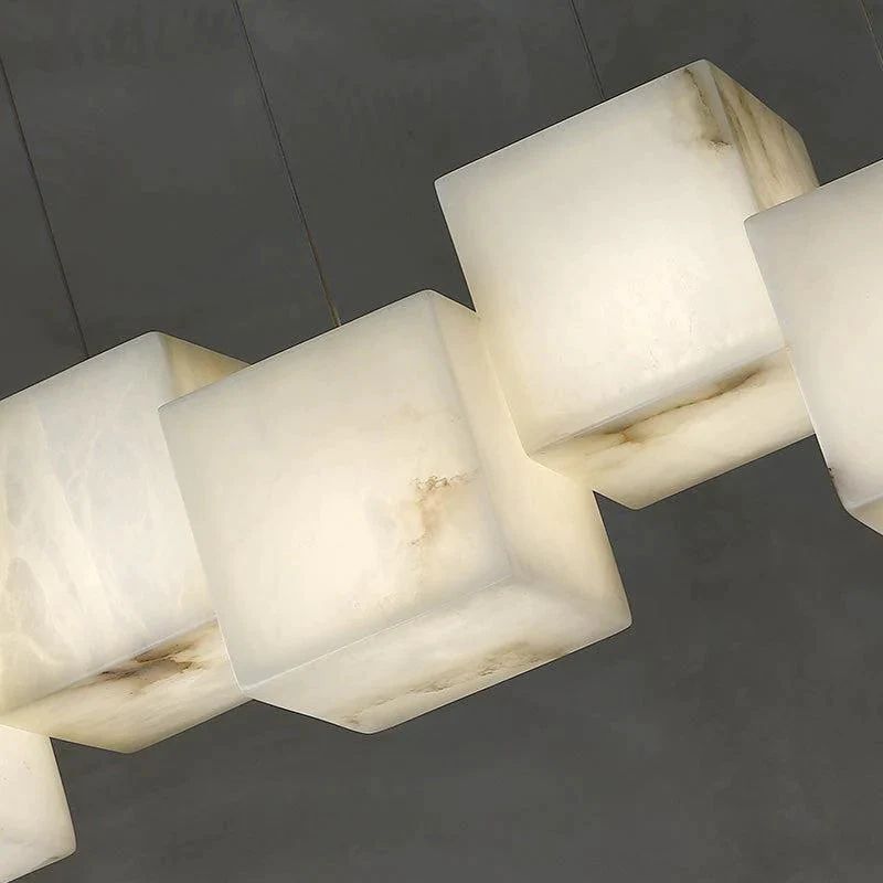 Alabaster Cubic Pendant - view 6