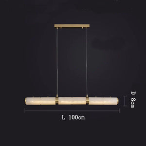 Alabaster Cylindrical Chandelier - RHL