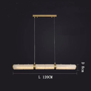 Alabaster Cylindrical Chandelier - RHL