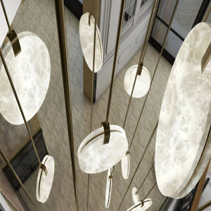 Alabaster Disc Pendant Light - view 2