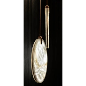 Alabaster Disc Pendant Light - view 4