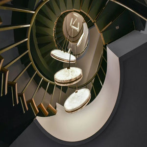 Alabaster Disc Pendant Light - view 3