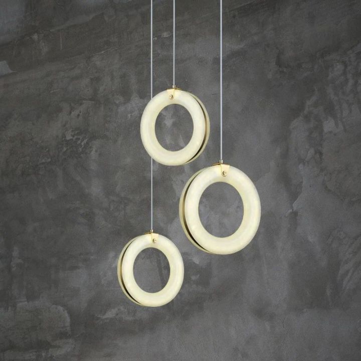 Alabaster Duplex Staircase Chandelier Light - view 3