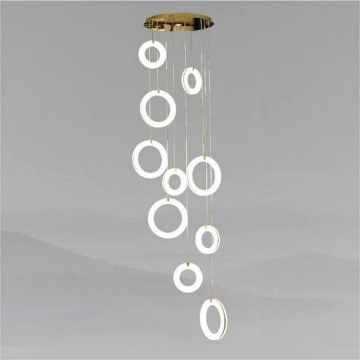 Alabaster Duplex Staircase Chandelier Light - view 5