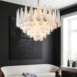 Alabaster Feathery Chandelier - view 7