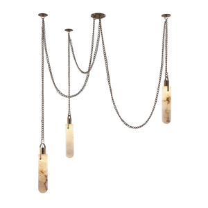 Alabaster Flint 3 Light LED Multi-Drop Pendant, chandelier - view 3