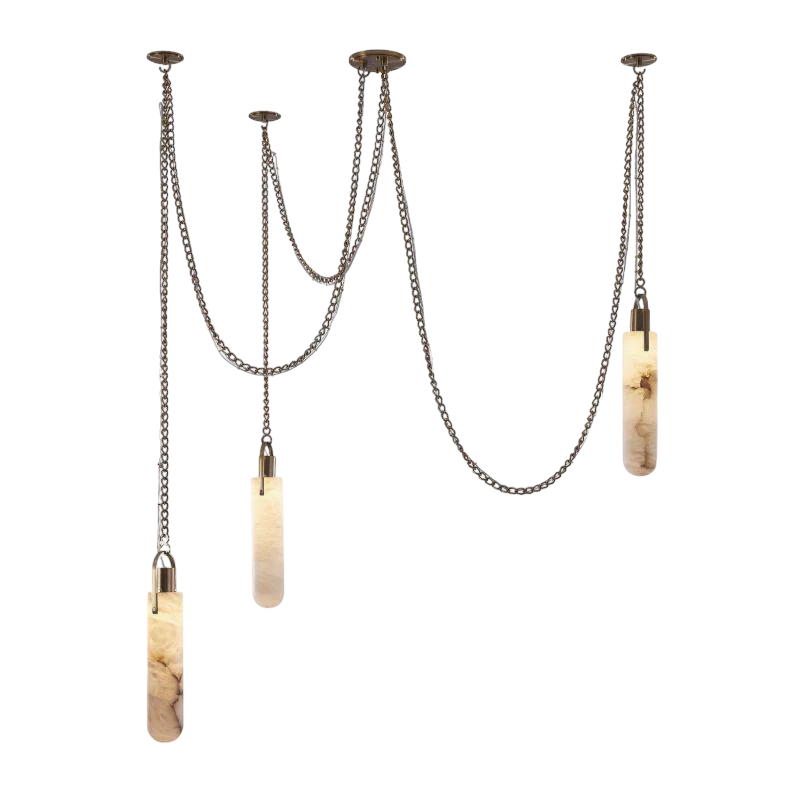Alabaster Flint 3 Light LED Multi-Drop Pendant, chandelier - view 3