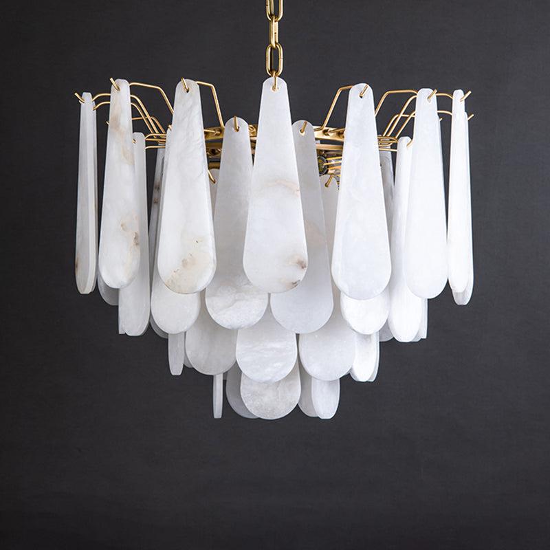 Alabaster Foyer Art Chandelier - view 5