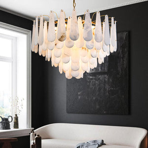 Alabaster Foyer Art Chandelier - view 3