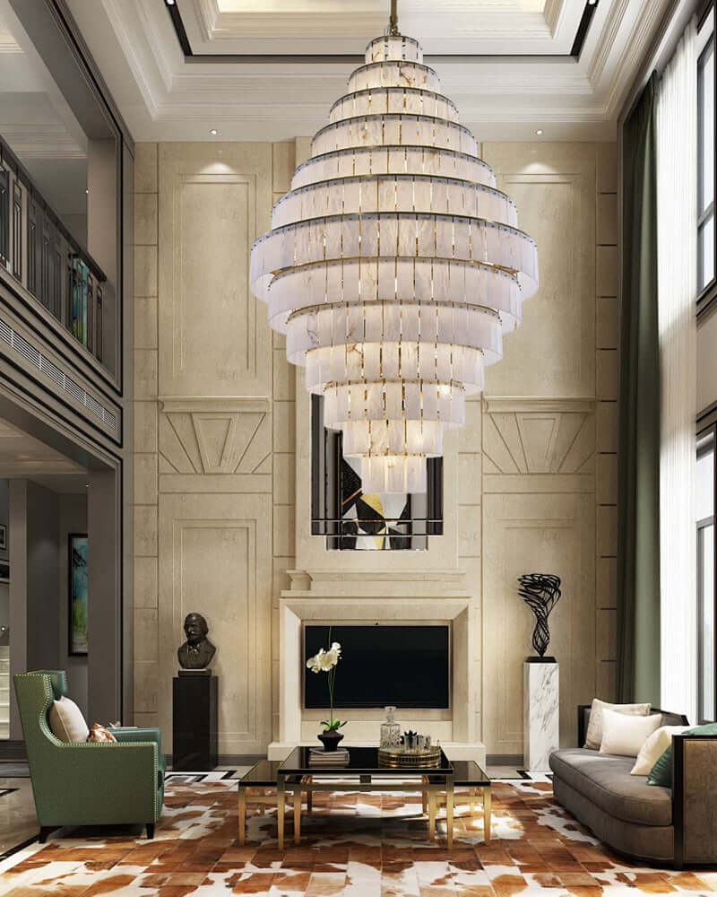Alabaster Giant Tiered Chandelier - view 5
